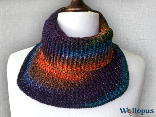 Bananensocke für den Hals, gehäkelt