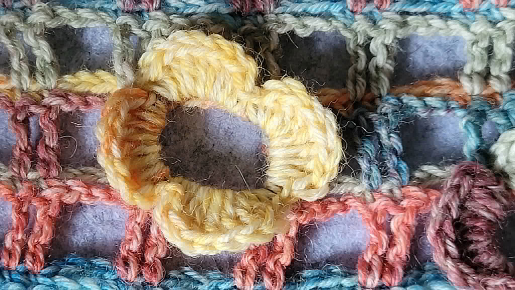 Tuch Sommerwiese, gehäkelt – Bild 5