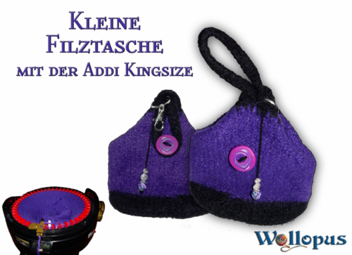 Filztasche klein mit der Addi Kingsize