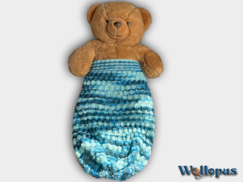 Babyschlafsack + Mütze, gestrickt