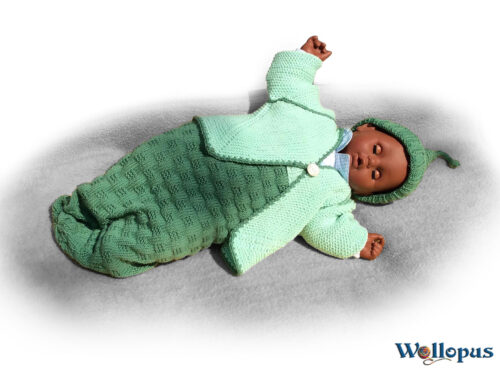 Baby Set: bestehend aus Babypuck, Mütze und Jäckchen